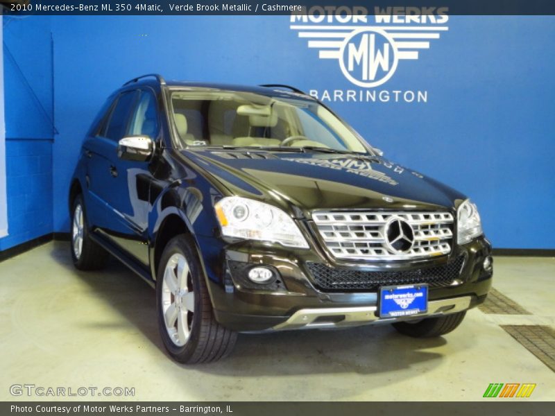 Verde Brook Metallic / Cashmere 2010 Mercedes-Benz ML 350 4Matic