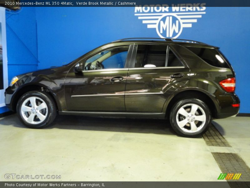 Verde Brook Metallic / Cashmere 2010 Mercedes-Benz ML 350 4Matic