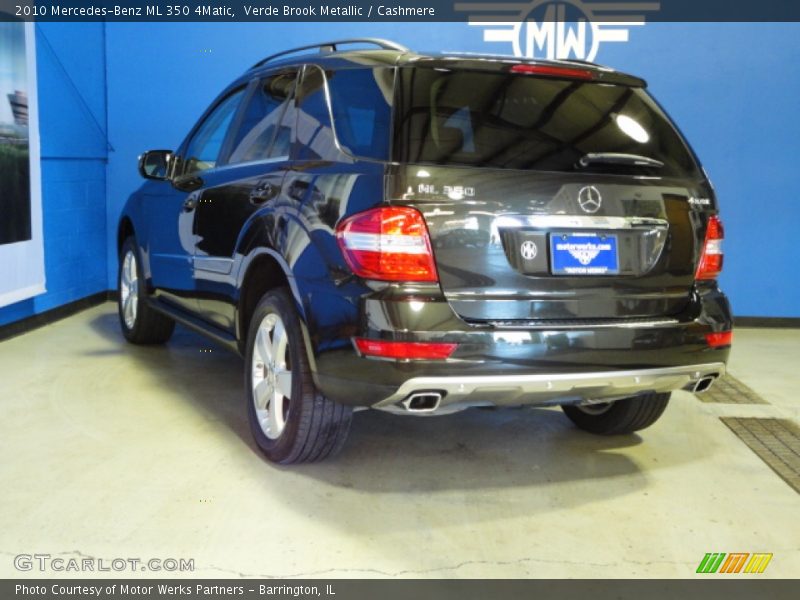 Verde Brook Metallic / Cashmere 2010 Mercedes-Benz ML 350 4Matic