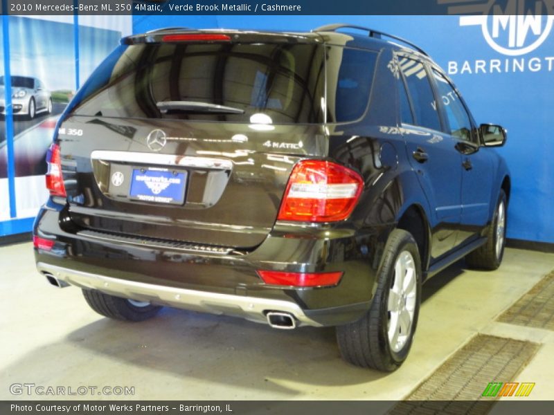 Verde Brook Metallic / Cashmere 2010 Mercedes-Benz ML 350 4Matic