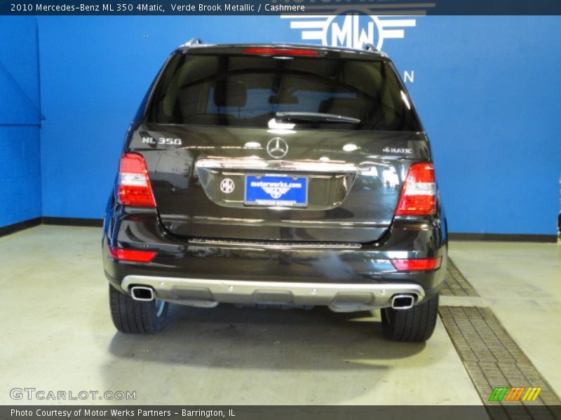 Verde Brook Metallic / Cashmere 2010 Mercedes-Benz ML 350 4Matic