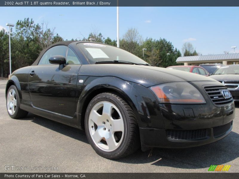 Brilliant Black / Ebony 2002 Audi TT 1.8T quattro Roadster
