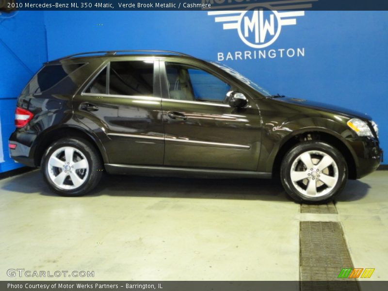 Verde Brook Metallic / Cashmere 2010 Mercedes-Benz ML 350 4Matic