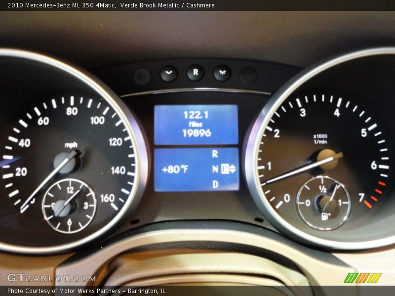 Verde Brook Metallic / Cashmere 2010 Mercedes-Benz ML 350 4Matic