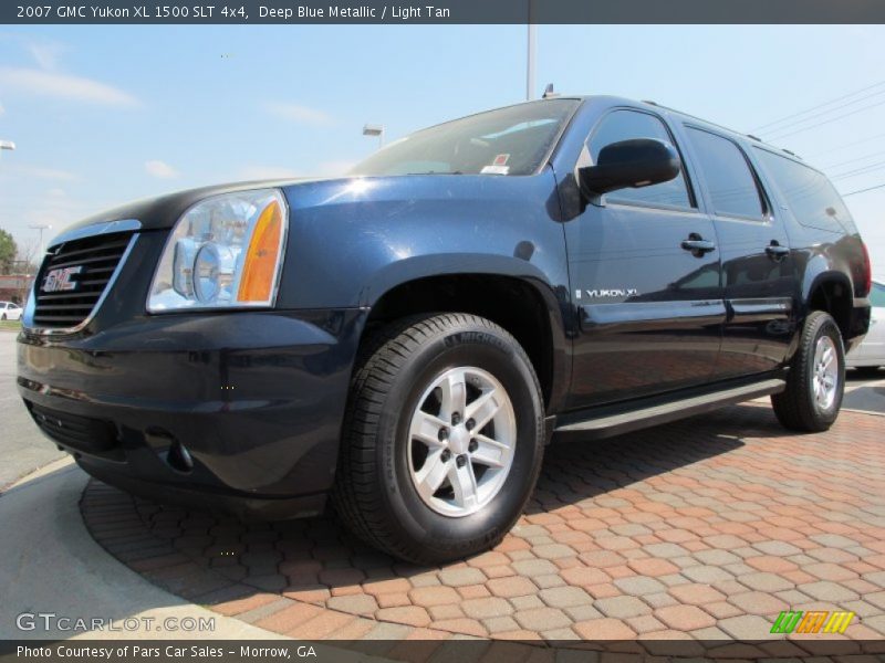 Deep Blue Metallic / Light Tan 2007 GMC Yukon XL 1500 SLT 4x4