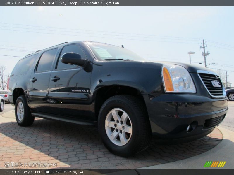 Deep Blue Metallic / Light Tan 2007 GMC Yukon XL 1500 SLT 4x4