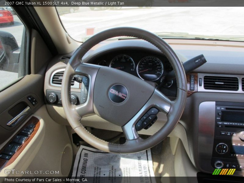 Deep Blue Metallic / Light Tan 2007 GMC Yukon XL 1500 SLT 4x4