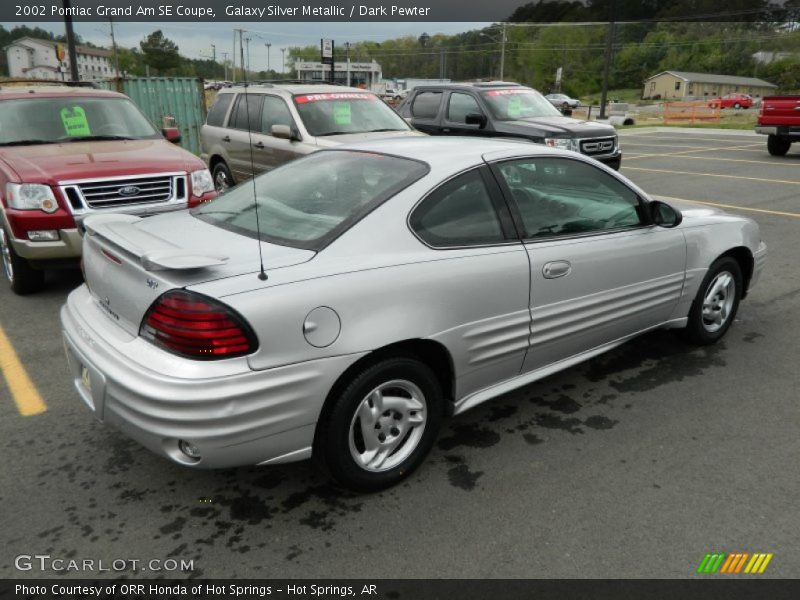 Galaxy Silver Metallic / Dark Pewter 2002 Pontiac Grand Am SE Coupe