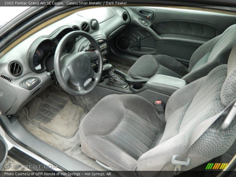  2002 Grand Am SE Coupe Dark Pewter Interior