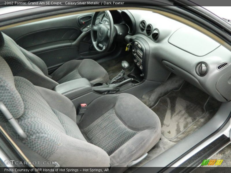  2002 Grand Am SE Coupe Dark Pewter Interior