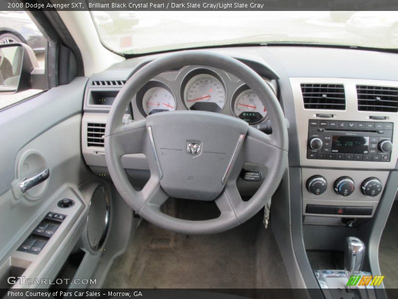 Brilliant Black Crystal Pearl / Dark Slate Gray/Light Slate Gray 2008 Dodge Avenger SXT