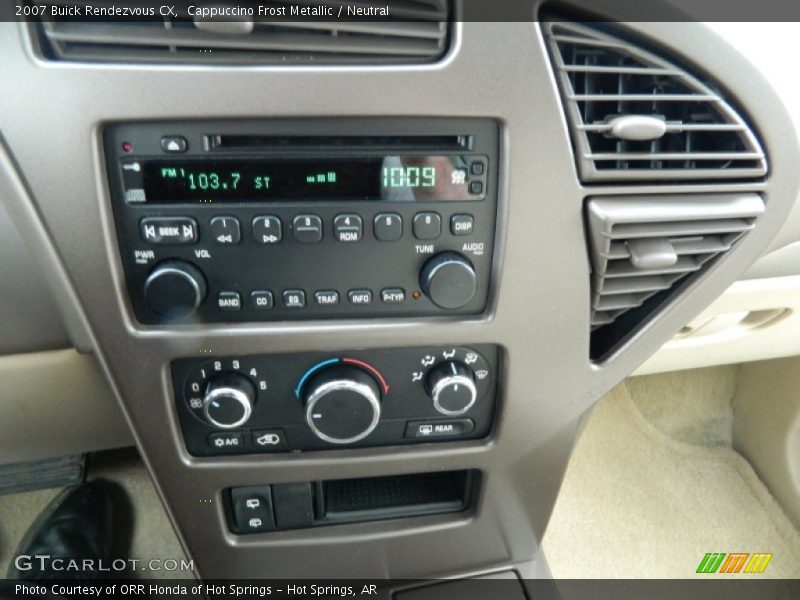 Controls of 2007 Rendezvous CX