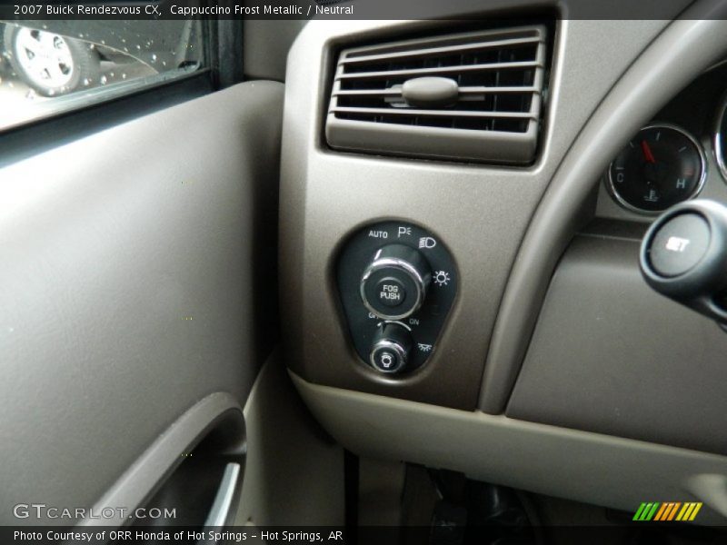 Controls of 2007 Rendezvous CX