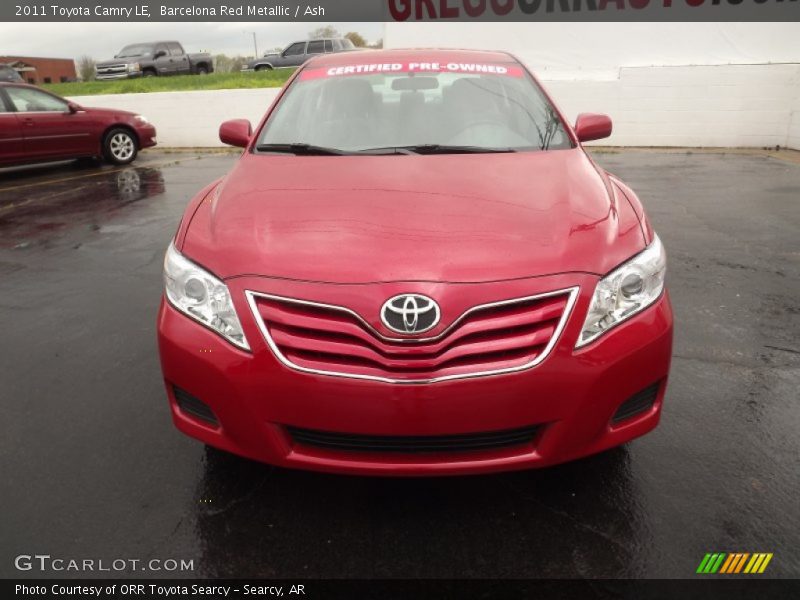 Barcelona Red Metallic / Ash 2011 Toyota Camry LE