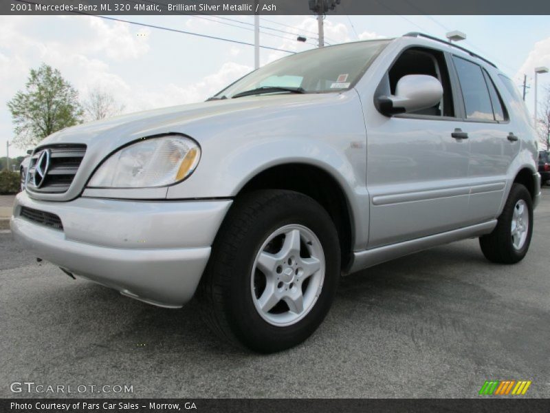 Brilliant Silver Metallic / Ash 2001 Mercedes-Benz ML 320 4Matic