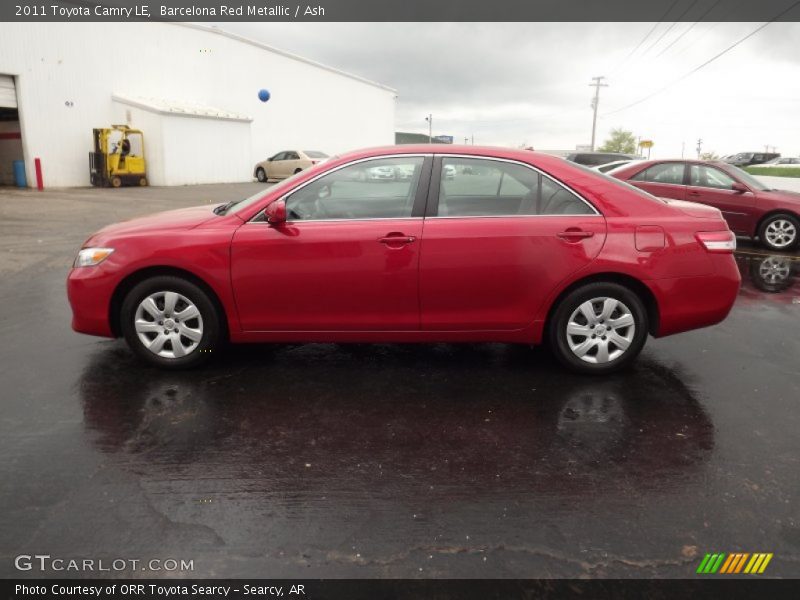 Barcelona Red Metallic / Ash 2011 Toyota Camry LE