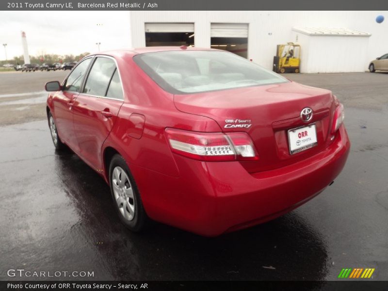 Barcelona Red Metallic / Ash 2011 Toyota Camry LE