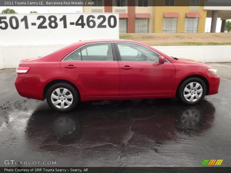 Barcelona Red Metallic / Ash 2011 Toyota Camry LE