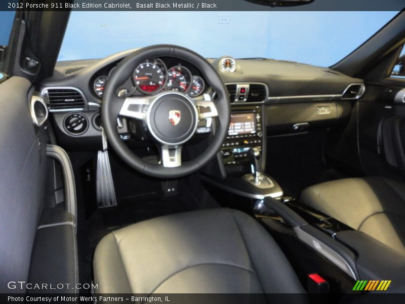 Basalt Black Metallic / Black 2012 Porsche 911 Black Edition Cabriolet