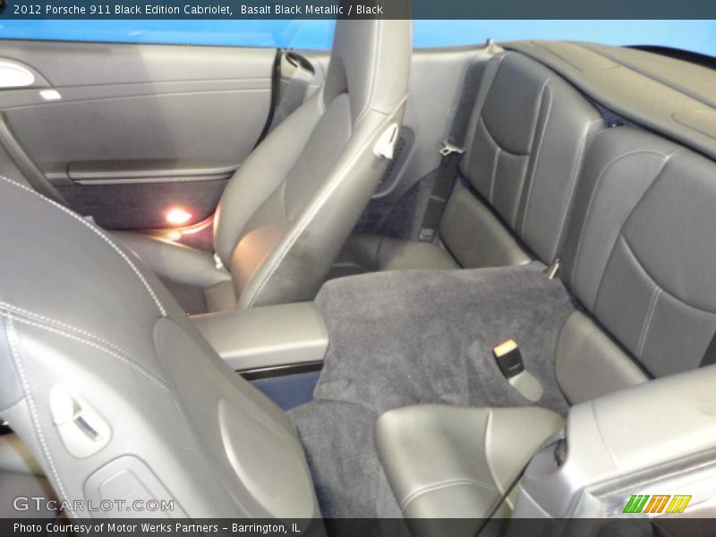 Basalt Black Metallic / Black 2012 Porsche 911 Black Edition Cabriolet
