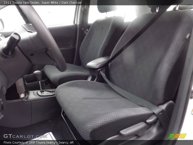 Super White / Dark Charcoal 2011 Toyota Yaris Sedan