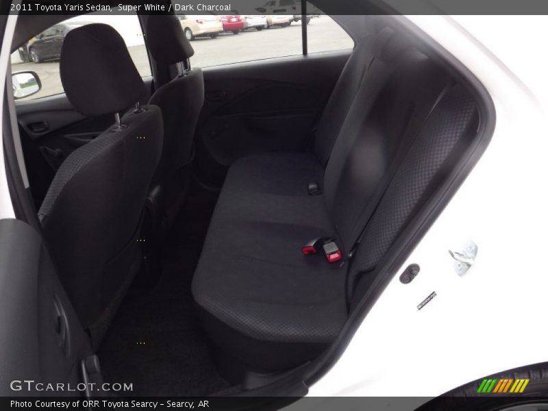 Super White / Dark Charcoal 2011 Toyota Yaris Sedan