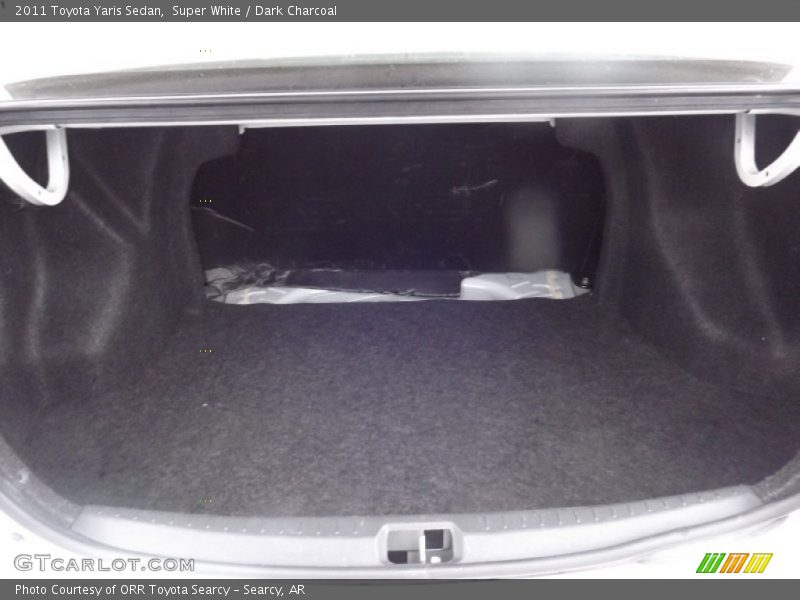Super White / Dark Charcoal 2011 Toyota Yaris Sedan
