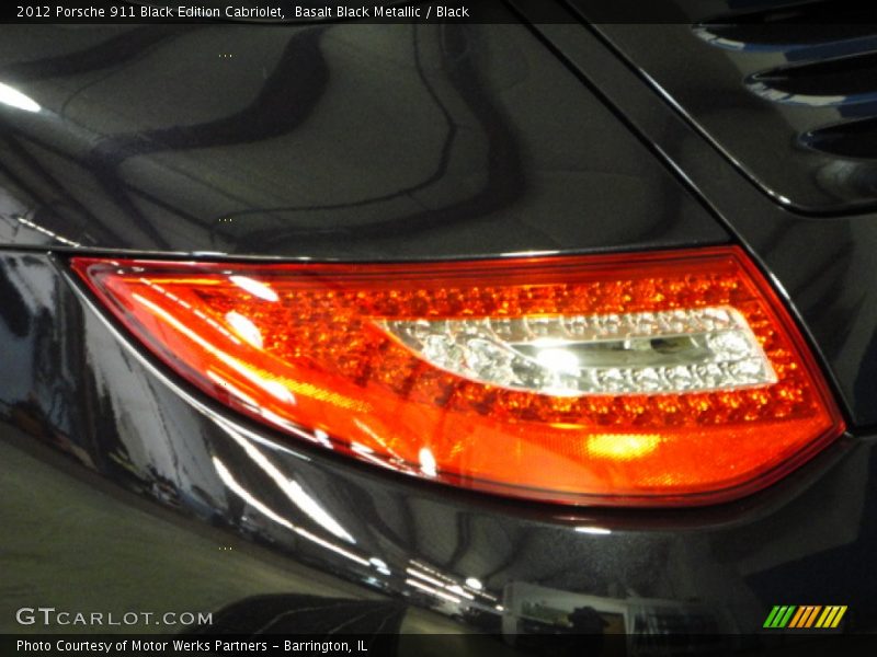 Basalt Black Metallic / Black 2012 Porsche 911 Black Edition Cabriolet