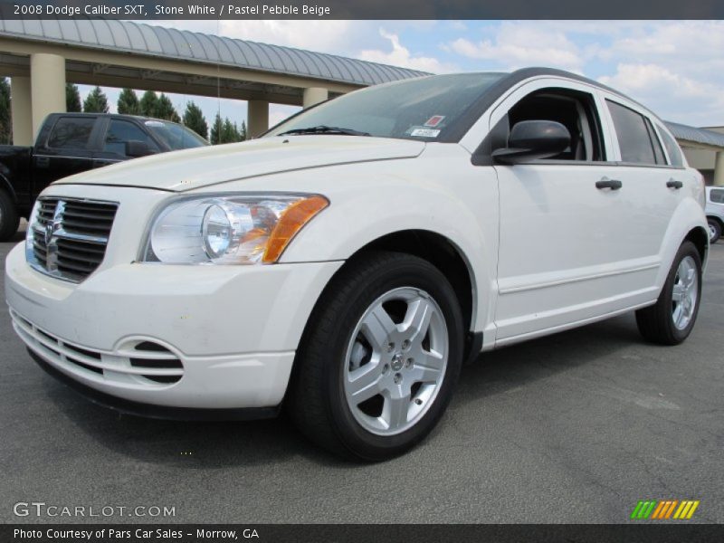 Stone White / Pastel Pebble Beige 2008 Dodge Caliber SXT