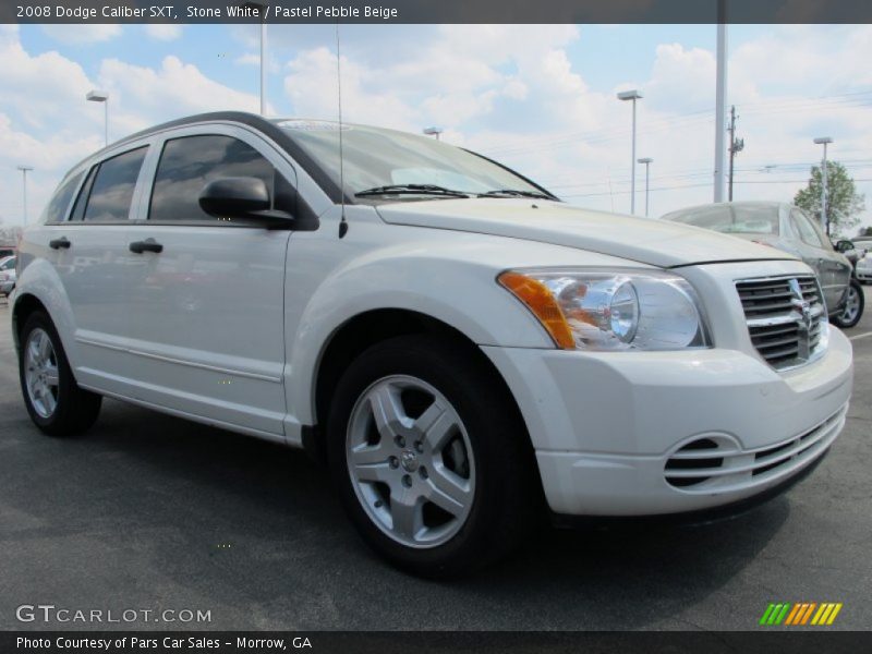 Stone White / Pastel Pebble Beige 2008 Dodge Caliber SXT