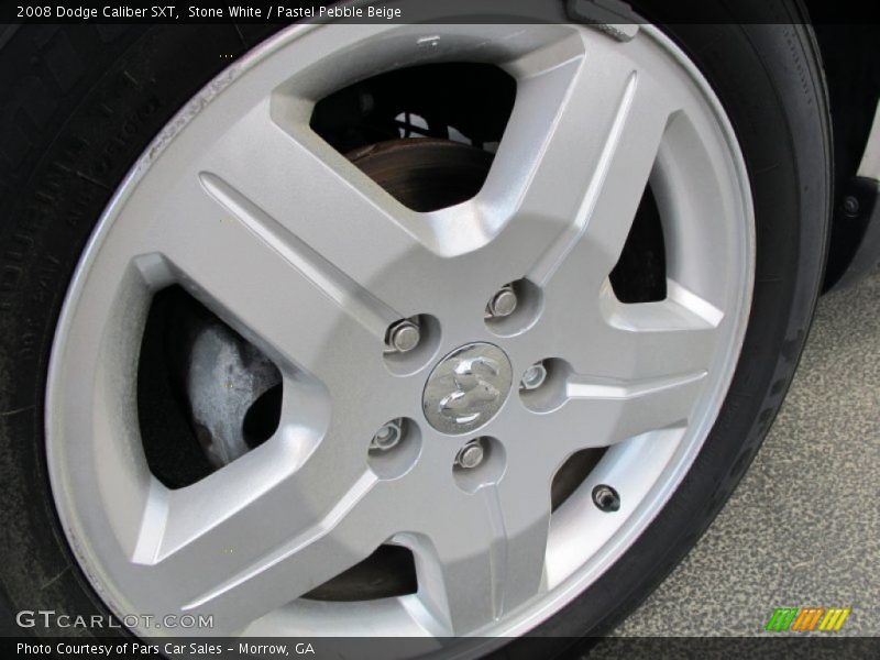 Stone White / Pastel Pebble Beige 2008 Dodge Caliber SXT