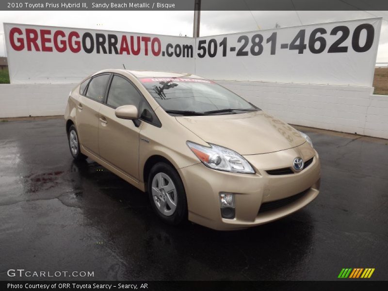 Sandy Beach Metallic / Bisque 2010 Toyota Prius Hybrid III