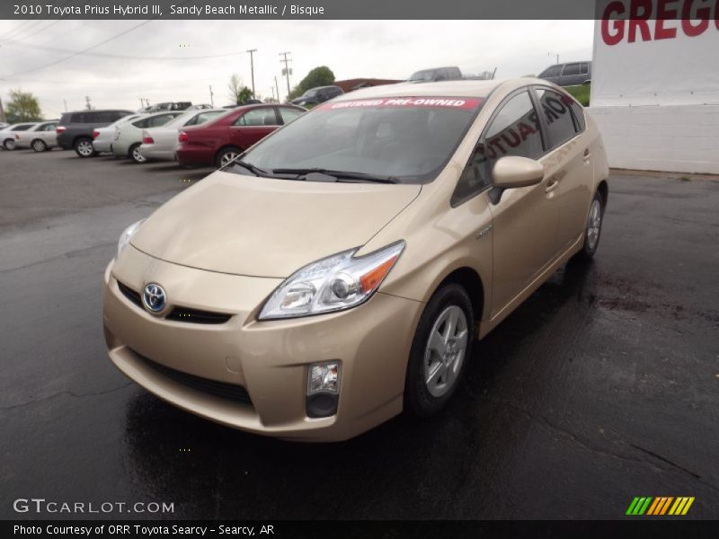 Sandy Beach Metallic / Bisque 2010 Toyota Prius Hybrid III