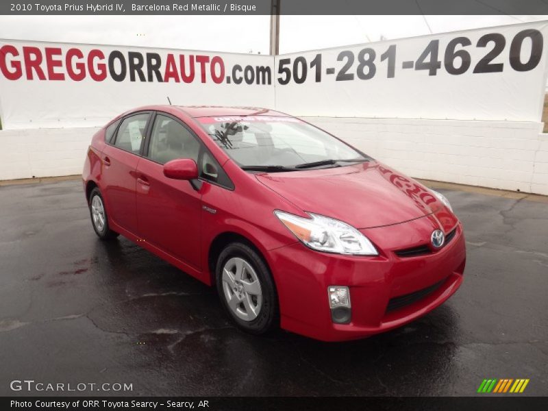 Barcelona Red Metallic / Bisque 2010 Toyota Prius Hybrid IV