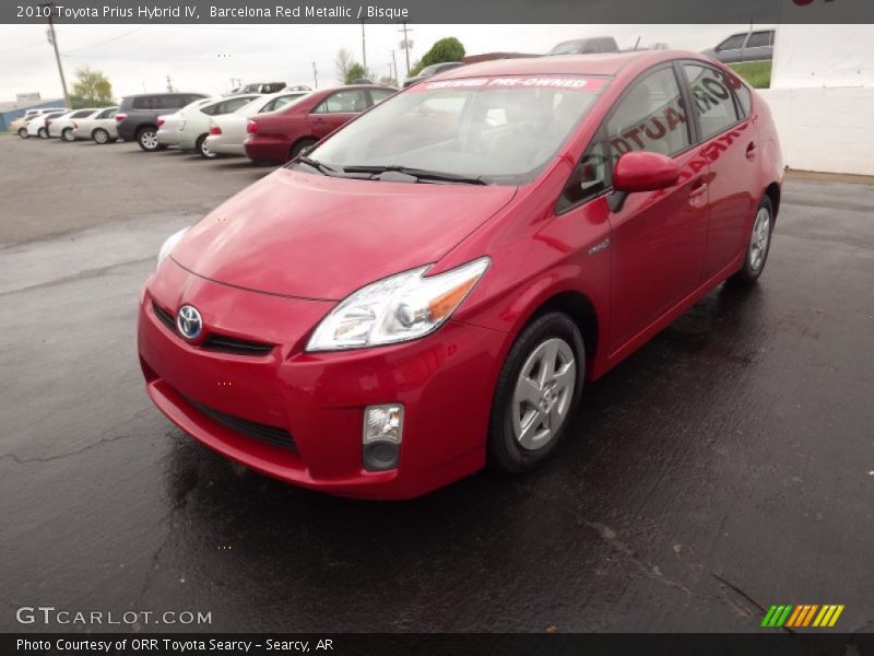 Barcelona Red Metallic / Bisque 2010 Toyota Prius Hybrid IV