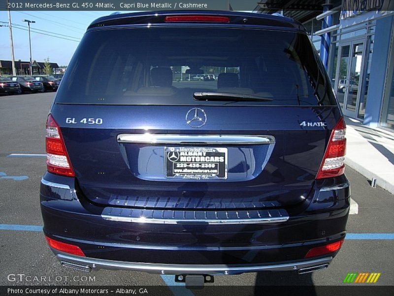 Capri Blue Metallic / Cashmere 2012 Mercedes-Benz GL 450 4Matic