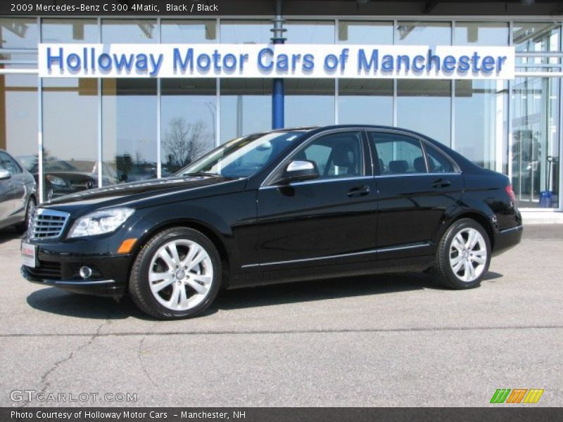 Black / Black 2009 Mercedes-Benz C 300 4Matic