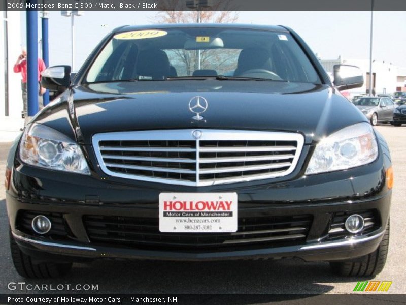 Black / Black 2009 Mercedes-Benz C 300 4Matic