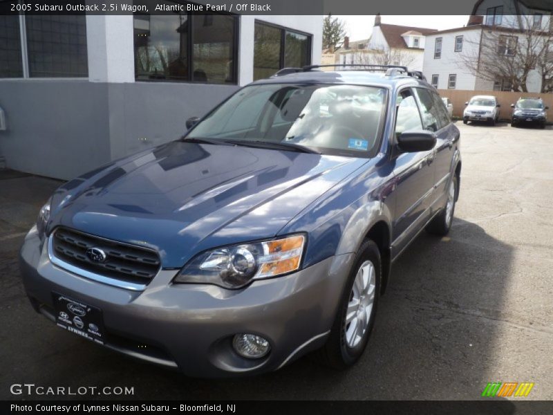 Atlantic Blue Pearl / Off Black 2005 Subaru Outback 2.5i Wagon