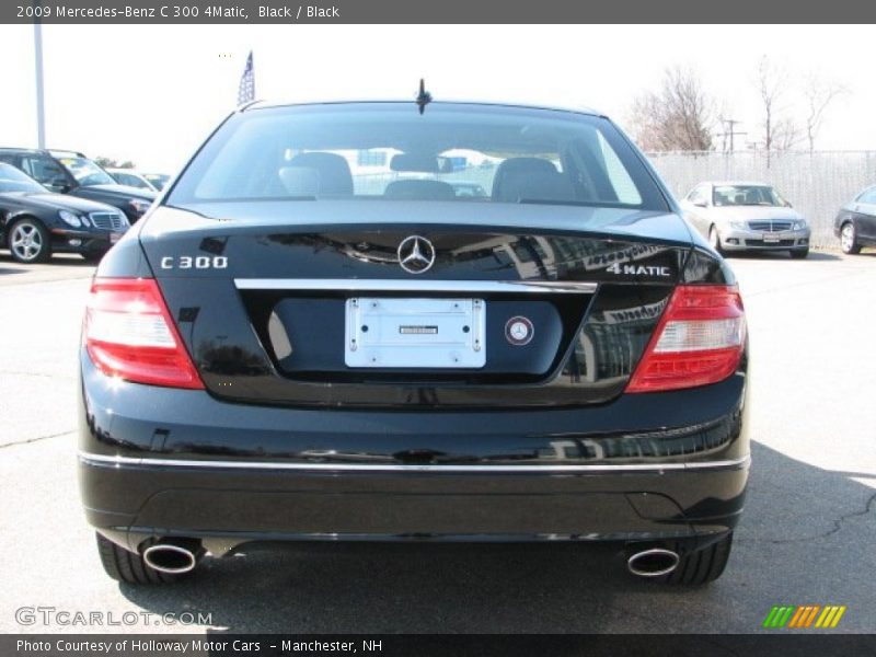 Black / Black 2009 Mercedes-Benz C 300 4Matic