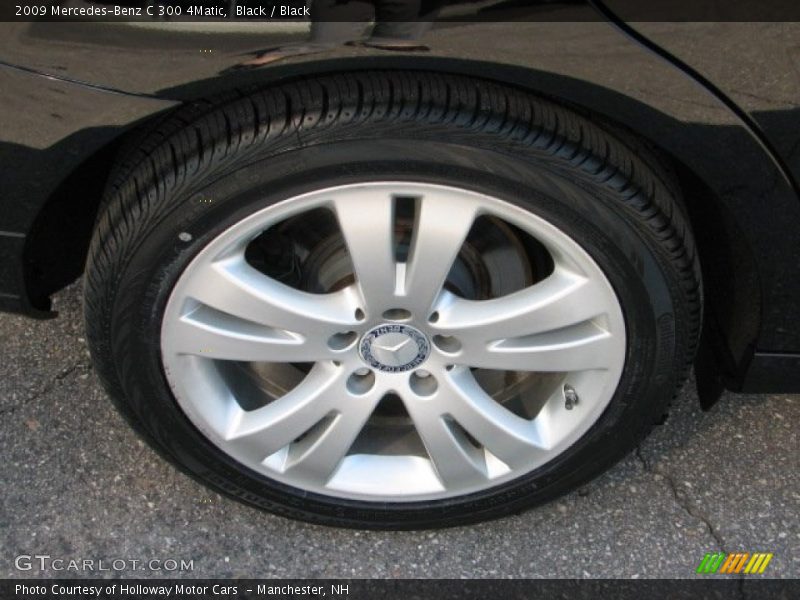 Black / Black 2009 Mercedes-Benz C 300 4Matic
