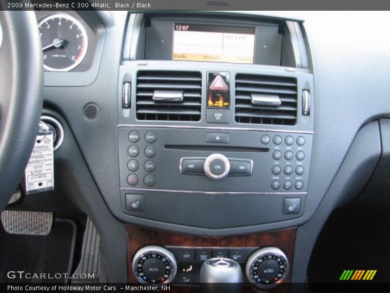 Black / Black 2009 Mercedes-Benz C 300 4Matic
