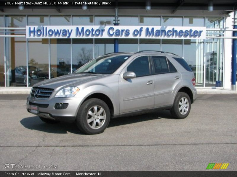 Pewter Metallic / Black 2007 Mercedes-Benz ML 350 4Matic