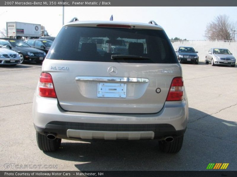 Pewter Metallic / Black 2007 Mercedes-Benz ML 350 4Matic