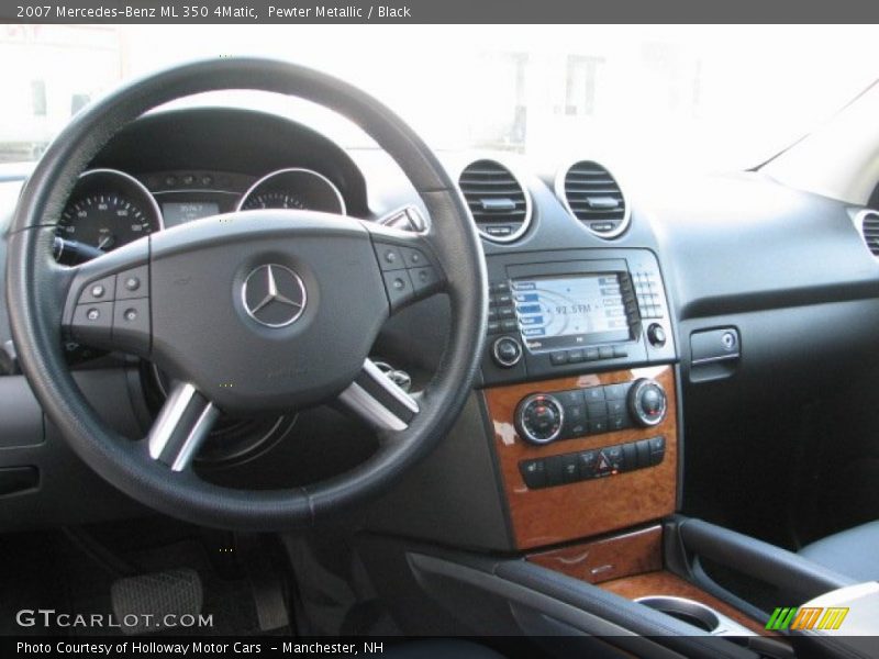 Pewter Metallic / Black 2007 Mercedes-Benz ML 350 4Matic