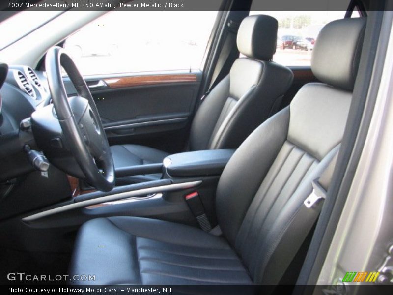Pewter Metallic / Black 2007 Mercedes-Benz ML 350 4Matic