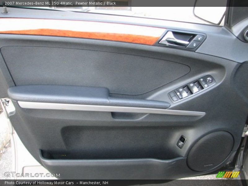 Pewter Metallic / Black 2007 Mercedes-Benz ML 350 4Matic