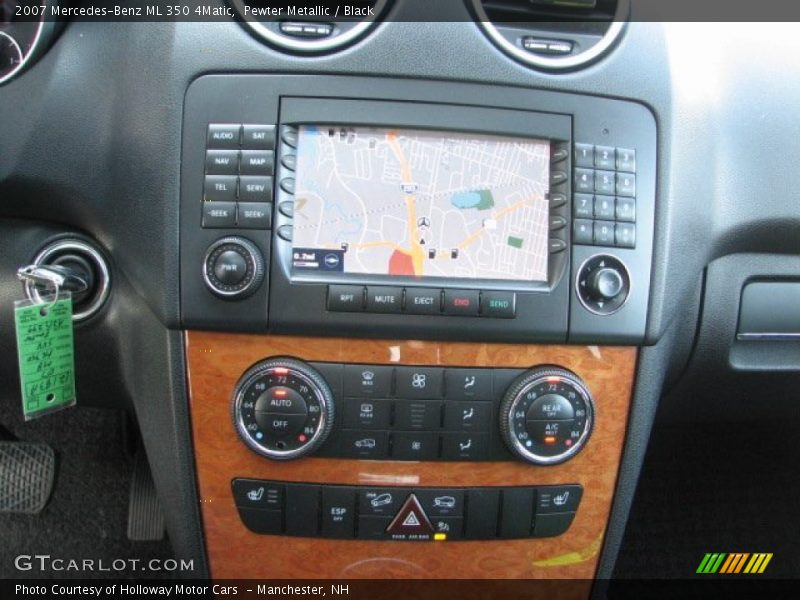 Pewter Metallic / Black 2007 Mercedes-Benz ML 350 4Matic