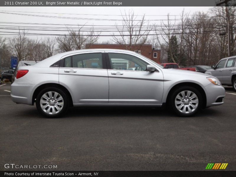 Bright Silver Metallic / Black/Light Frost Beige 2011 Chrysler 200 LX