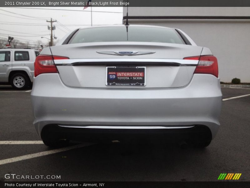 Bright Silver Metallic / Black/Light Frost Beige 2011 Chrysler 200 LX